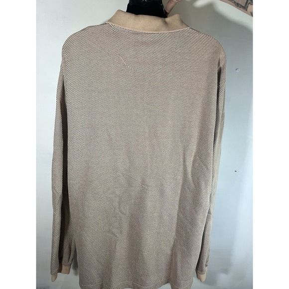 Chaps Ralph Lauren Men's Large Vintage Style Cream Polo Shirt Sport Golf Office - Picture 4 of 7